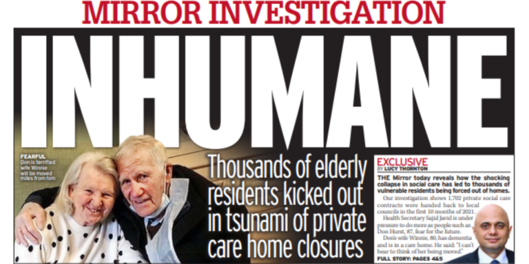 Thousands of elderly residents kicked out in ‘tsunami’ of private care home closures